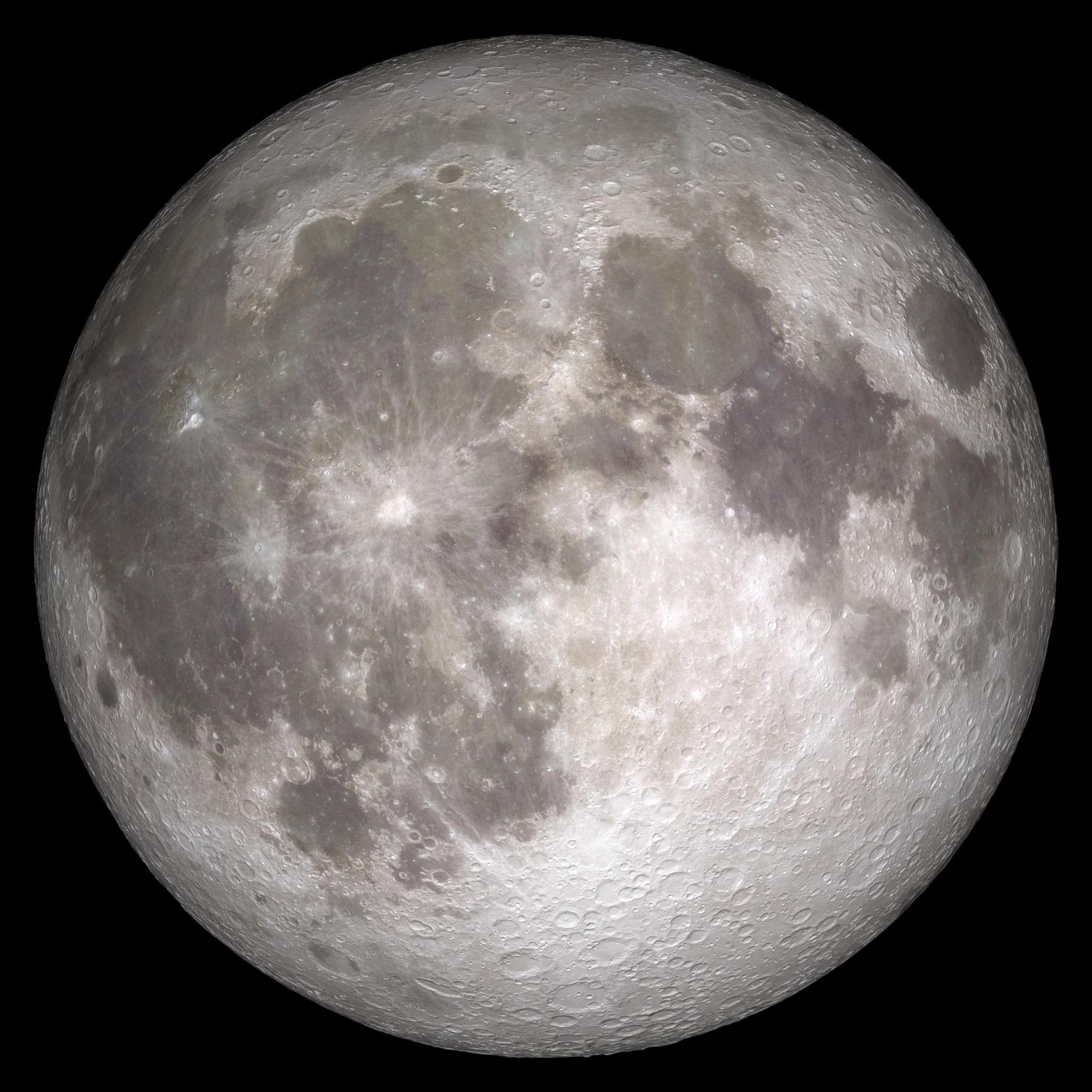 Full moon photographed by NASA